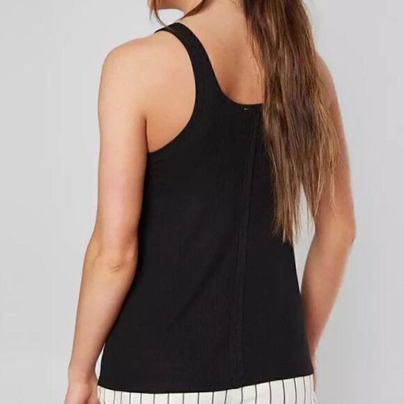 White Crow Black Micro Ribbed Tank Top - Picture 2 of 7
